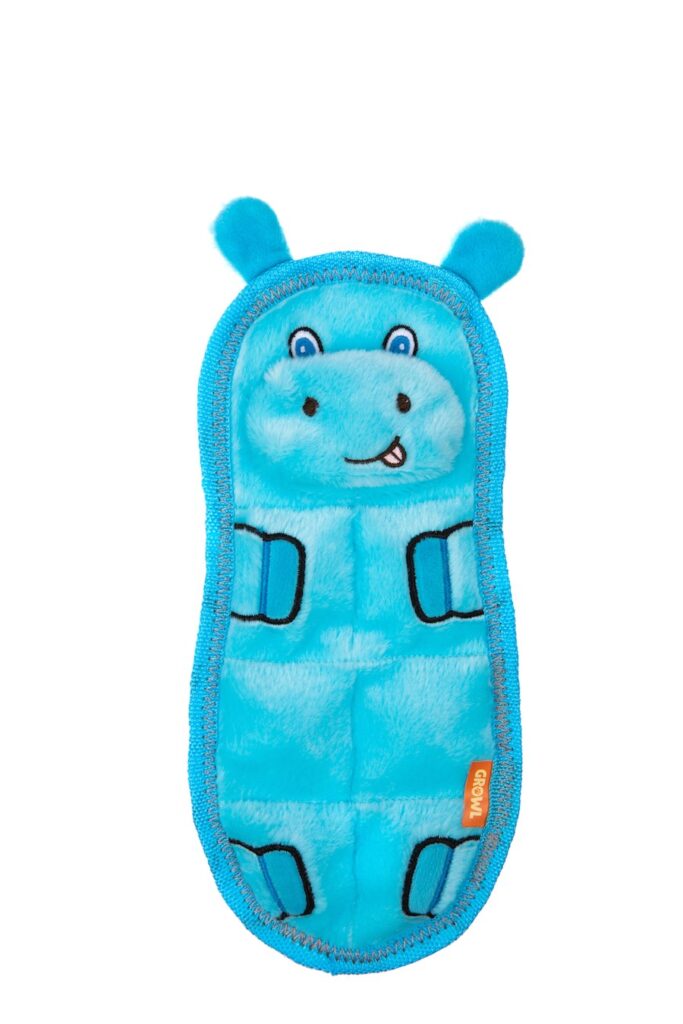 Hugo the Hippo: A cheerful blue hippo with a robust structure.