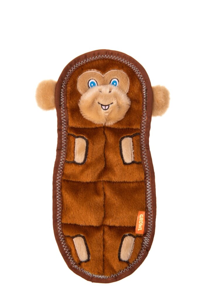 Mildred the Monkey: A fun-loving brown monkey with a durable build.